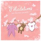 F&eacute;licitations en douceur pour une petite fille